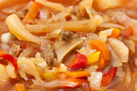 Traditional Ukrainian borsch backgroundの写真素材