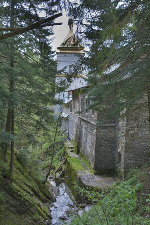 Manyava Skete of the Exaltation of the Holy Cross, otherwise known as Ukrainian Athos, is Orthodox solitary cell men monasteryの写真素材