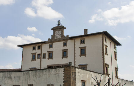 Ancient Fort Belvedere in Florence, Italy. Forte Belvedere is the second and largest fortress to be built in Florence. It was designed and built by Bernardo Buontalenti between 1590 and 1595.の写真素材