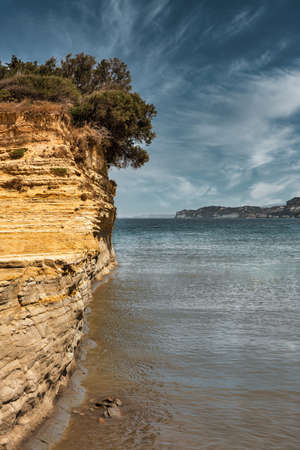 Seascape of famous Canal D'amour. Corfu island, Greeceの写真素材