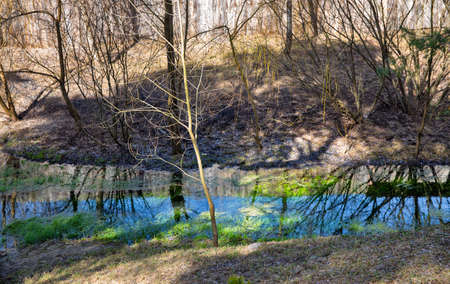 Miraculous spring of St. Anna in Monastery of St. Nicholas convent. Onyshkivtsi, Ukraine.の写真素材