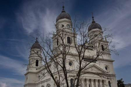 Metropolitan Cathedral in Iasi, Romania. The largest historic orthodox church in Romania dedicated...