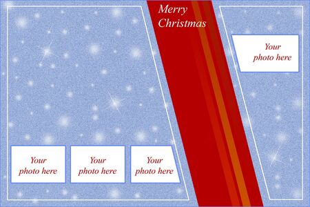 winter vignette for Christmas greetingsの写真素材