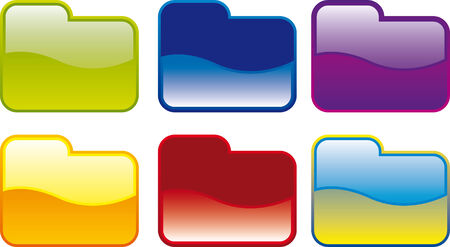Vector set the folder icon for Documentsのイラスト素材