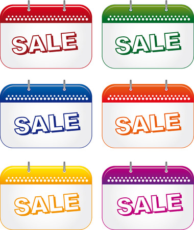 vector image plates for the sale of goodsのイラスト素材