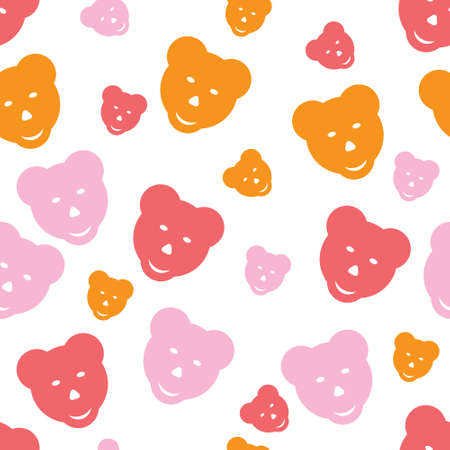 texture image with the bearsのイラスト素材