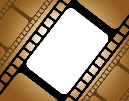 brown background with a pattern of filmのイラスト素材