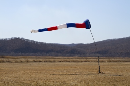 wind indicator on the airfield