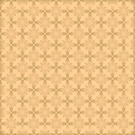 seamless background with a gold decorative elementsのイラスト素材