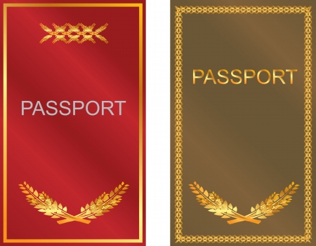set of covers of the passportのイラスト素材