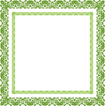 green floral background whith leafのイラスト素材