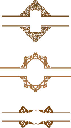 Set of graphic vintage bannersのイラスト素材