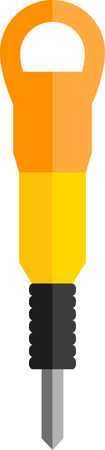 flat image of jackhammer for miningのイラスト素材