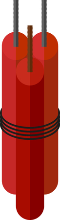 red sticks of dynamite for blastingのイラスト素材