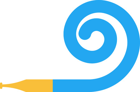 Flat icon of party blowerのイラスト素材