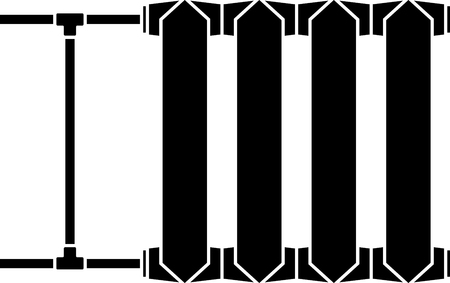 Graphic image of radiator for heating systemsのイラスト素材