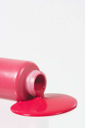 Crayon bottle in redの写真素材