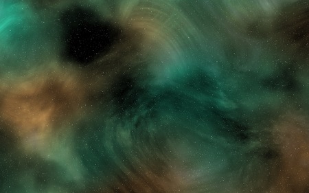 Vibrant night with starry sky and colorful nebula