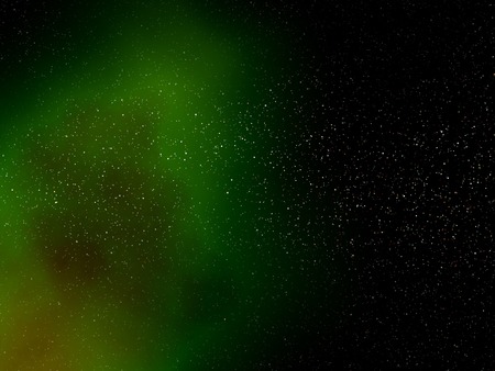 Vibrant night with starry sky and colorful nebulaの写真素材