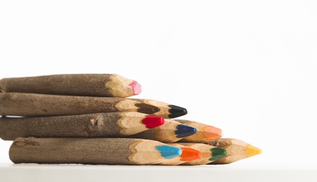 set a giant handmade color pencil, assorted colorsの写真素材