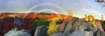 Dovbush Rocks in Bubnyshche - a legendary place, the ancient cave monastery in fantastic boulders...