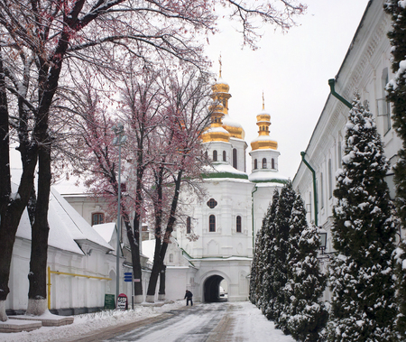 Ukraine, Kiev-24 November 2015: ancient capital of the eastern Christianity- Lavra on the banks of...
