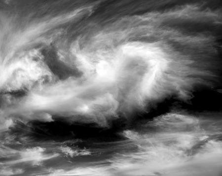 Dragon, dinosaur, like a fantasy in the form of bright clouds scenic natural phenomena in a cloud of...