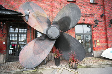 Finland, Helsinki, November 12, 2019: capital of the northern country is known for creative and traditional sculptures in the streets and squares of bronze, ceramics, stone and other materials.のeditorial素材