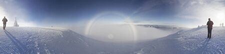 rare natural phenomenon in the mountains and at sea is the white rainbow. It looks like a solar...