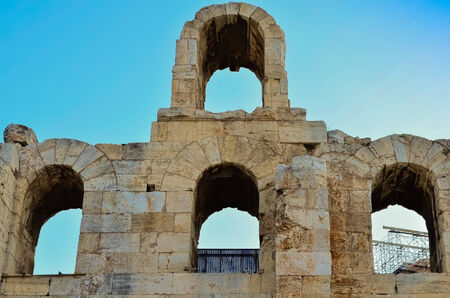  Odeon of Herodes Atticus in Athensの写真素材