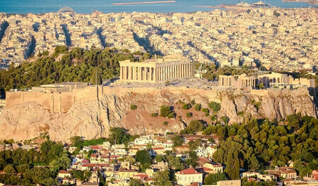 The Acropolis の写真素材
