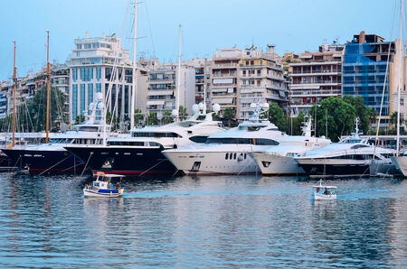 Boats in the marinaの写真素材