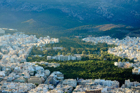 View of the Attica, Greeceのeditorial素材