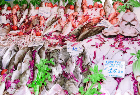 Fish market the Mediterraneanの写真素材