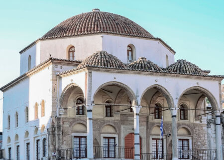 Byzantine stone temple in Athens の写真素材