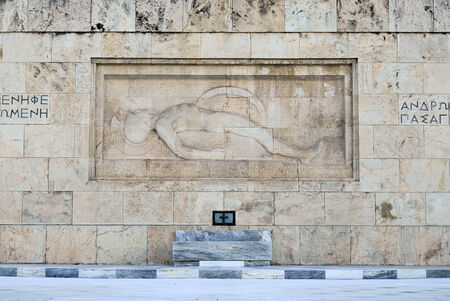 Memorial near the Greek parliamentの写真素材