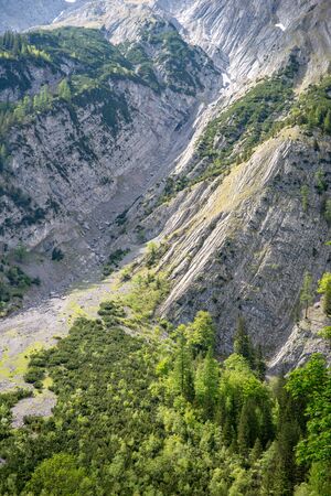 Mountain slope with bouldersの写真素材