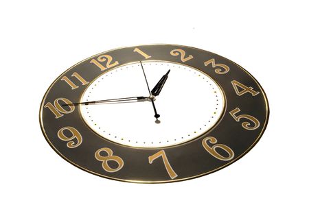 clock în a white background                                