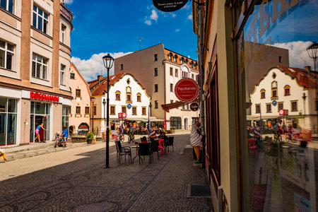 2022-08-02: Beautiful architecture of the old town of Jelenia Gora. Poland