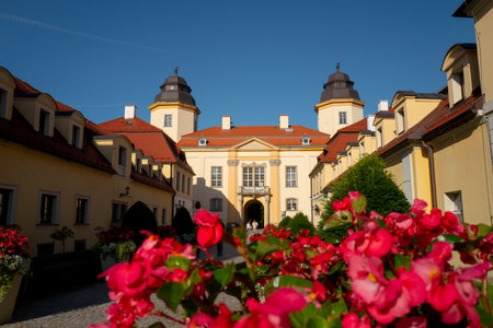 2022-08-29 View of entrance to the Castle of Ksiaz. Walbrzych. Polandのeditorial素材