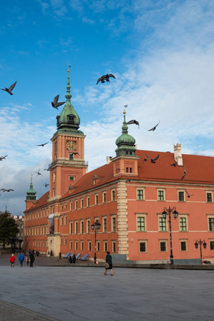 2022-10-25 Top view of the old town of Warsaw Poland.の写真素材
