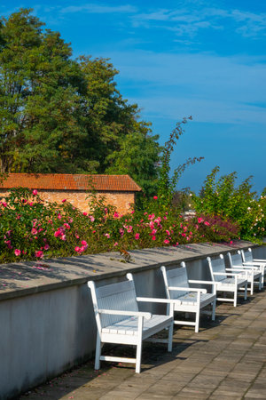 2022-10-28 View from garden royal, Warsaw, Polandの写真素材