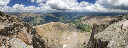 panorama from the summit of Mount of the Holy Cross in Colorado