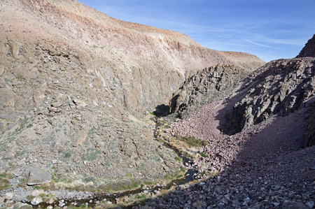 Lower Owens River Gorge near Bishop Californiaの写真素材