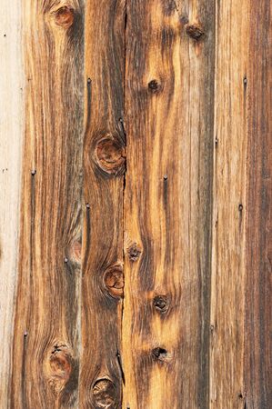 old wood boards on an old building in the desertの写真素材