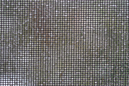 Screen mesh with ice on itの写真素材