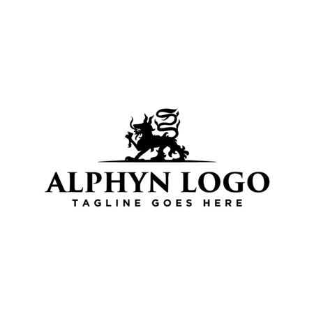 Alphyn Logo Silhouetteのイラスト素材