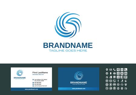 Bird created in simple lines. Wings by lines. Logo and business cards template vector.のイラスト素材