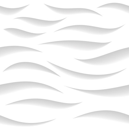 Texture 3d waves geometric white background cover wallpaper backgroundのイラスト素材