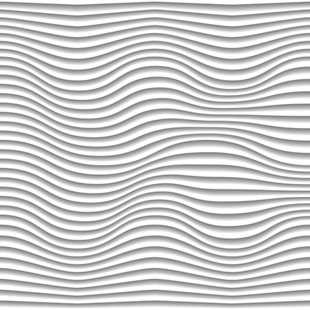 Design 3d waves geometric white background cover wallpaper backgroundのイラスト素材
